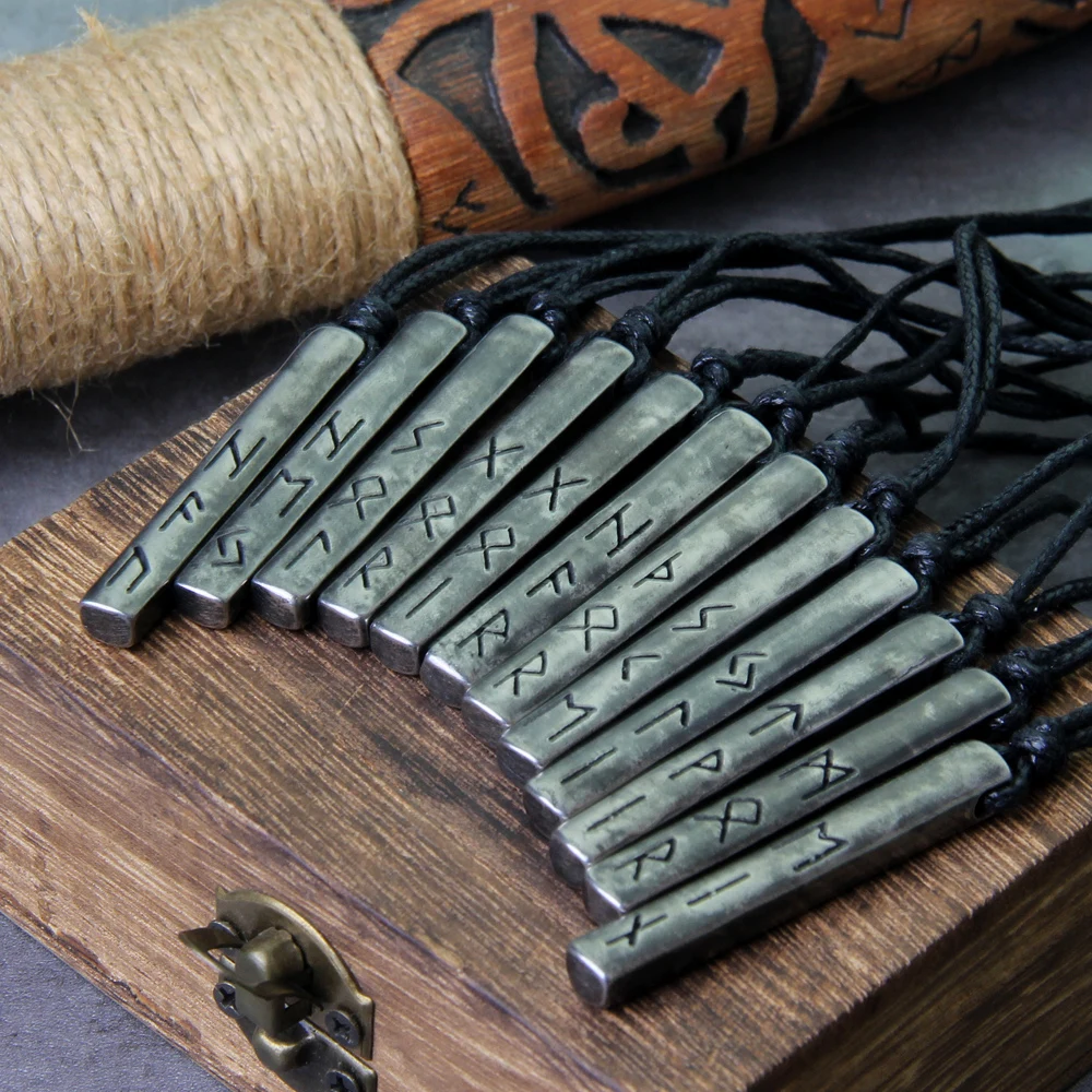 Norse Runes Amulet Pendant Necklaces
