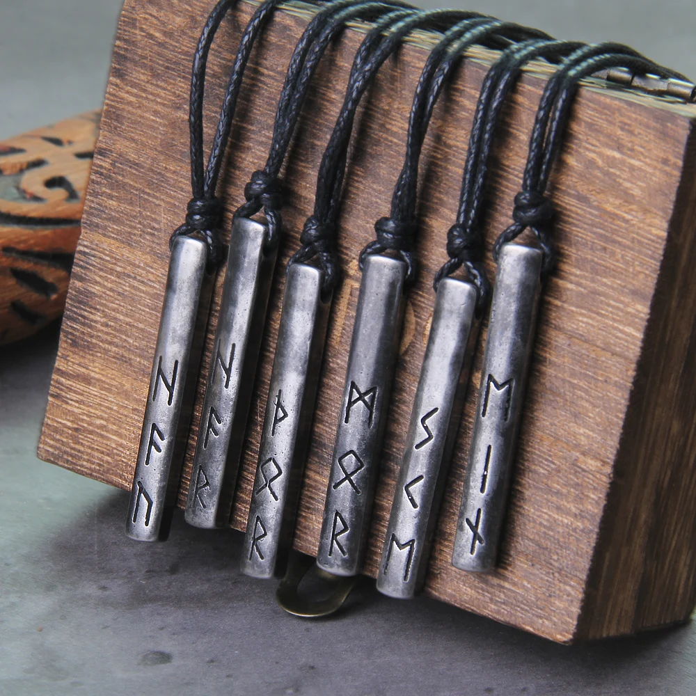 Norse Runes Amulet Pendant Necklaces
