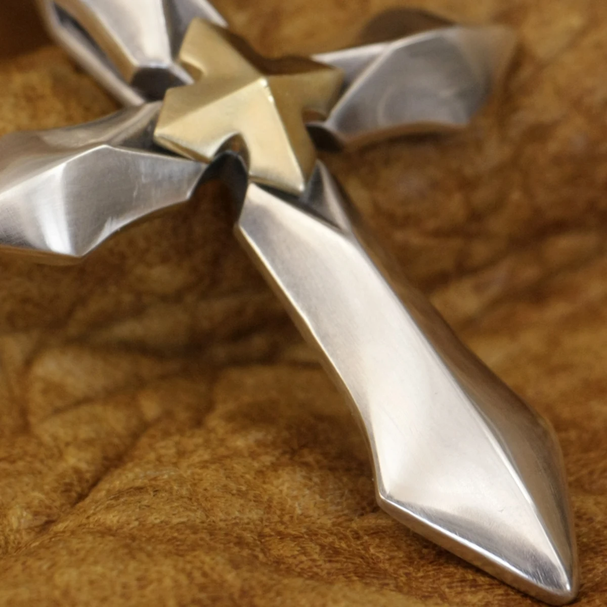 925 Sterling Silver Cross Sword Pendant