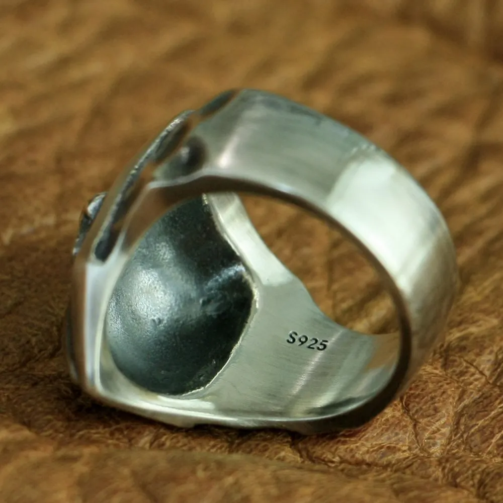 Sterling Silver Handmade Shield Cross Ring