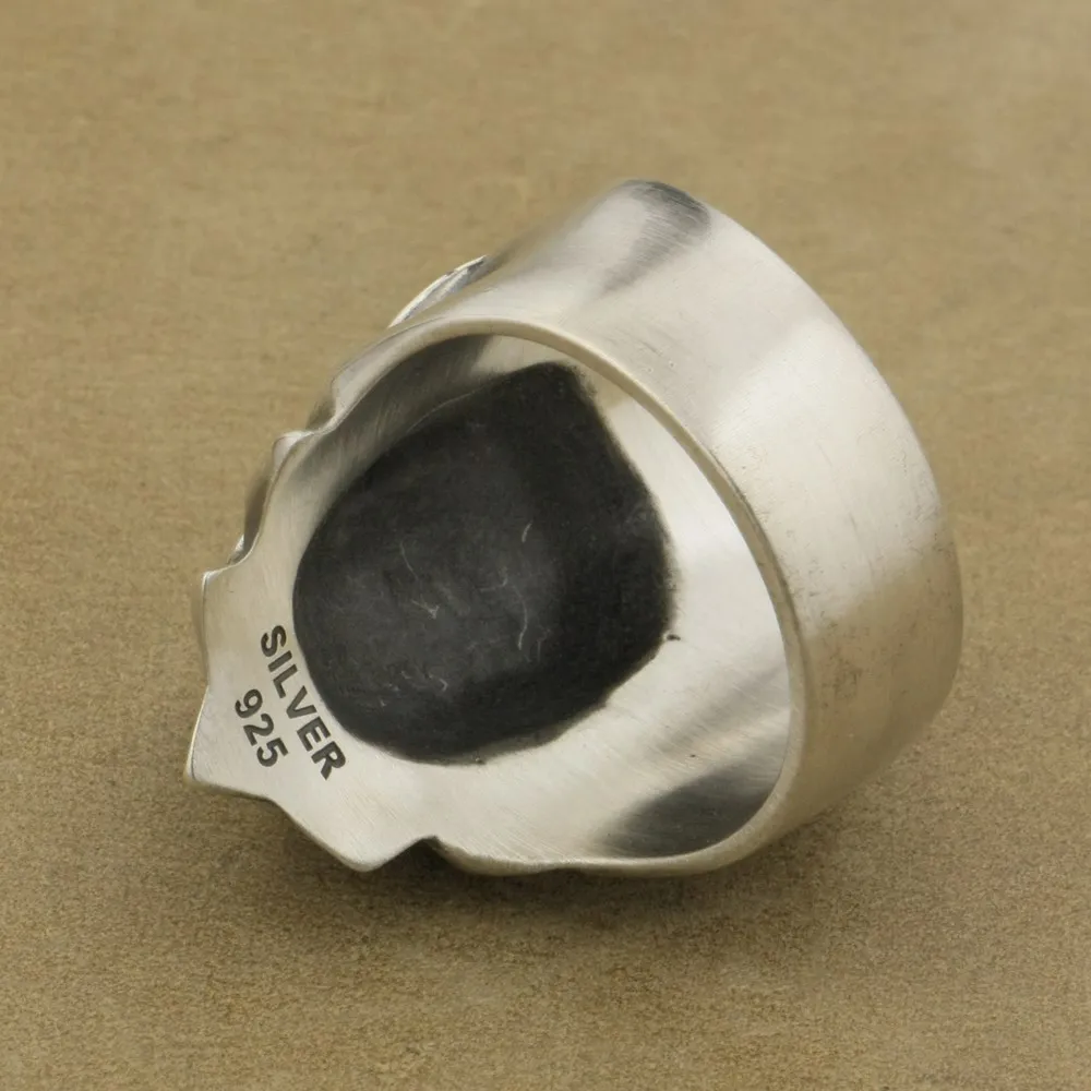 Heavy 925 Sterling Silver King Lion Ring