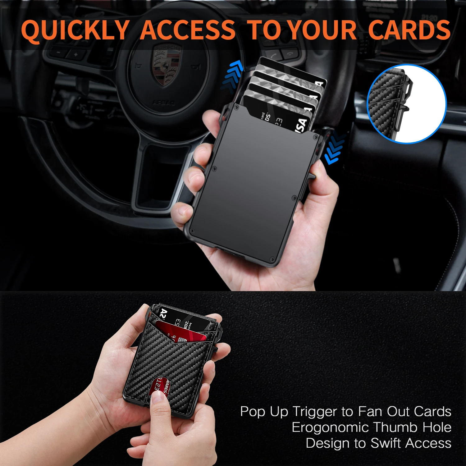 RFID Blocking Aluminum Card Holder