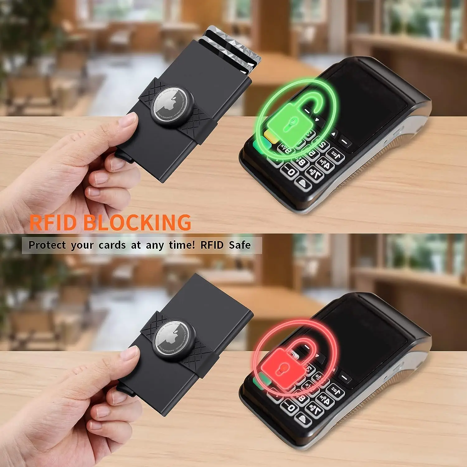Minimalist Wallet with AirTag Holder