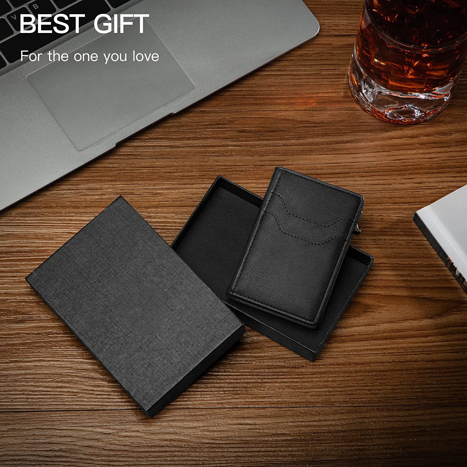 Men's Leather Front Pocket RFID Blocking Bifold Wallet