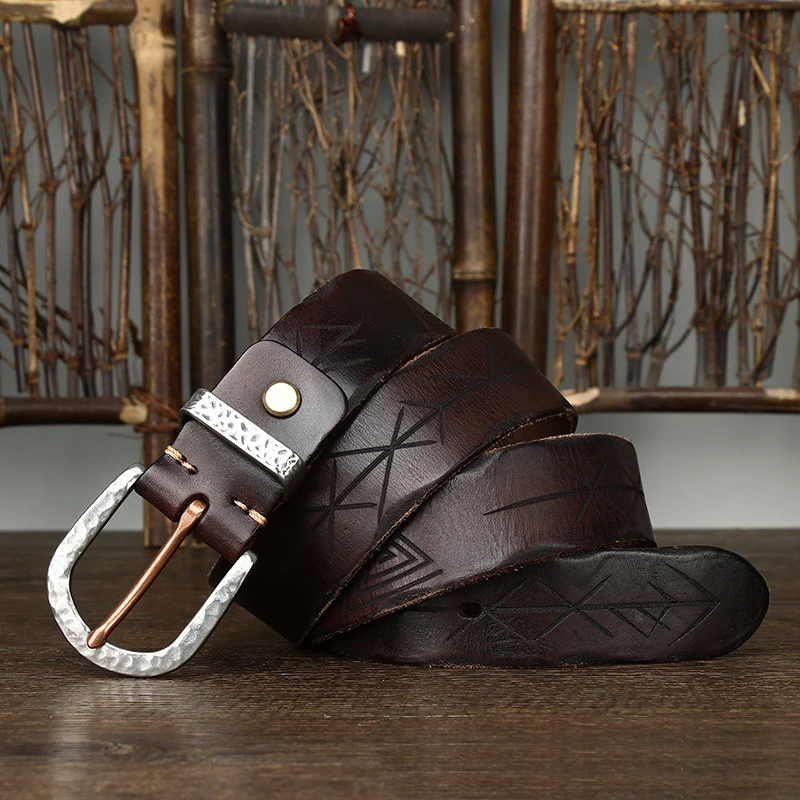 Thick Cowskin Genuine Leather Belts