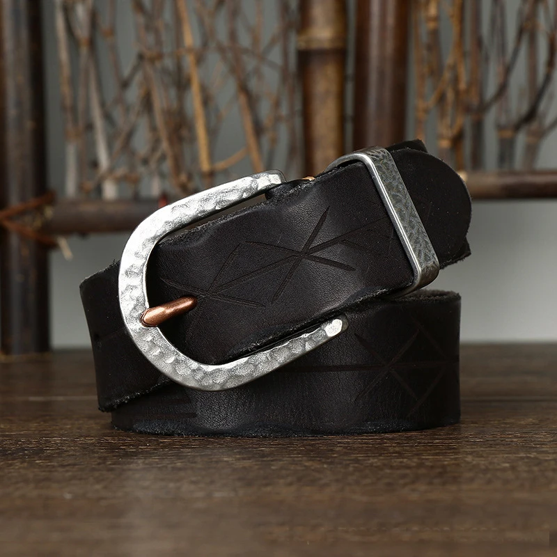 Thick Cowskin Genuine Leather Belts