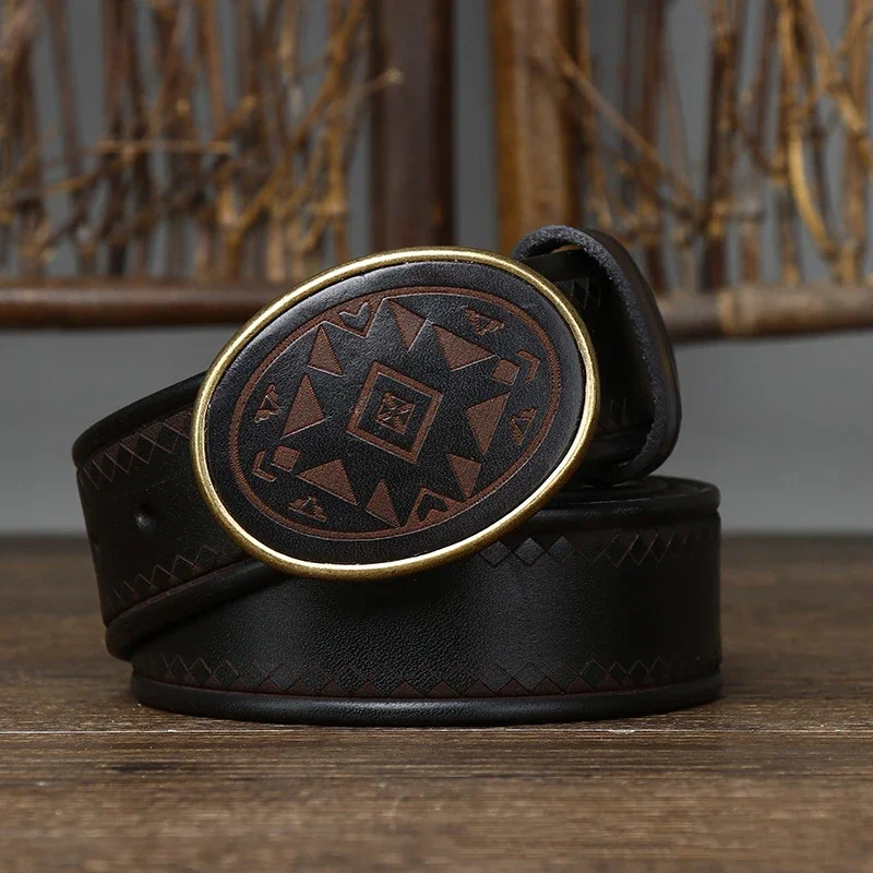 Luxury Smooth Buckle Leather Belts