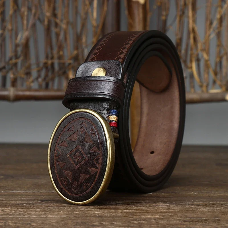 Luxury Smooth Buckle Leather Belts