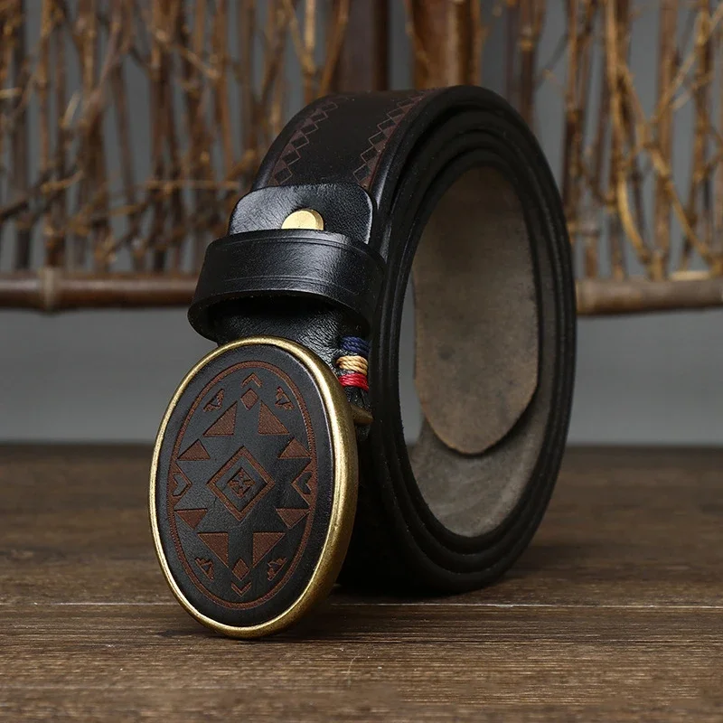 Luxury Smooth Buckle Leather Belts