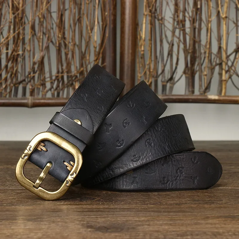 Mens Designer Belt with Unique Pattern
