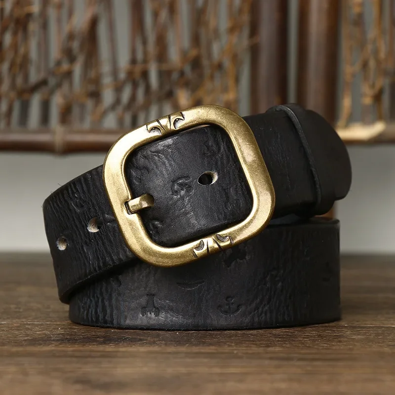 Mens Designer Belt with Unique Pattern
