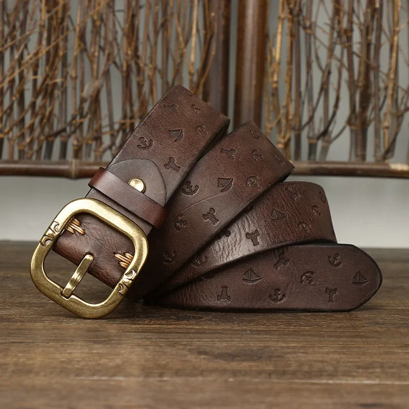 Mens Designer Belt with Unique Pattern