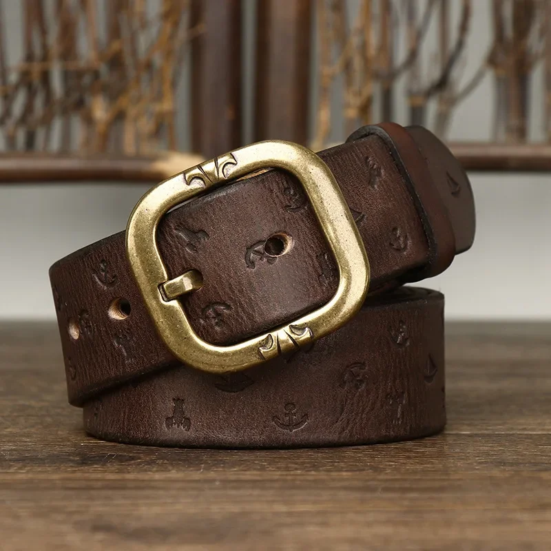 Mens Designer Belt with Unique Pattern