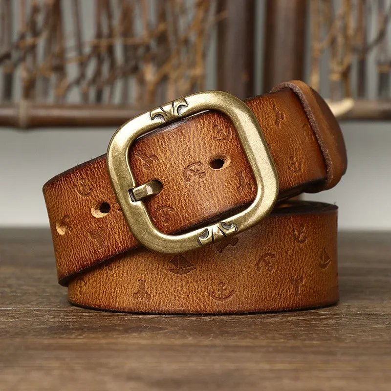 Mens Designer Belt with Unique Pattern