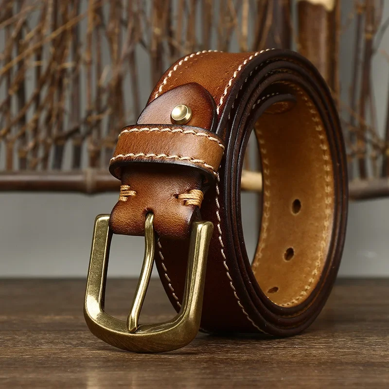 Cowhide Genuine Leather Belt For Men