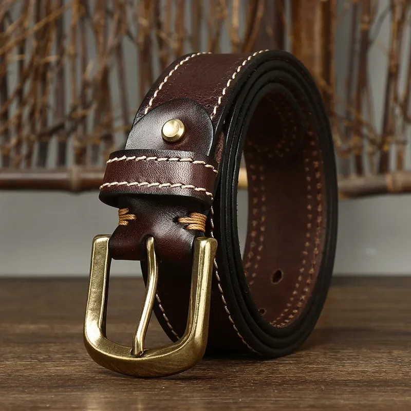 Cowhide Genuine Leather Belt For Men
