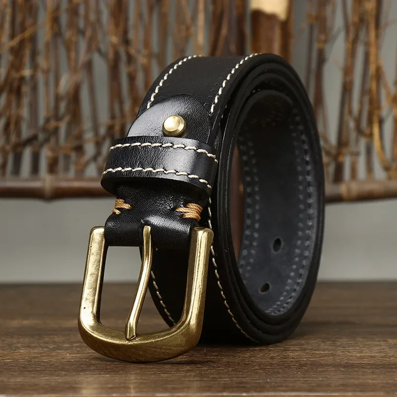 Cowhide Genuine Leather Belt For Men