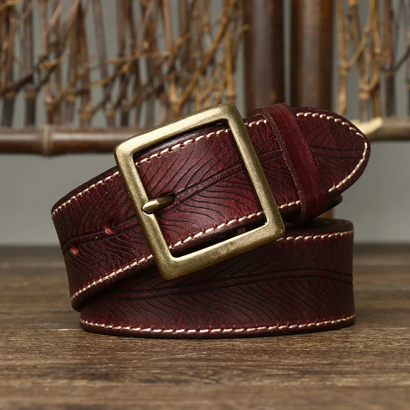 Vintage Luxury Handmade Leather Belt