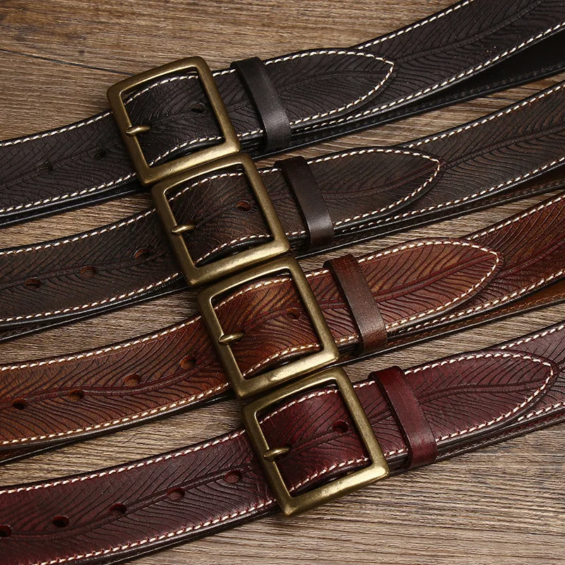 Vintage Luxury Handmade Leather Belt