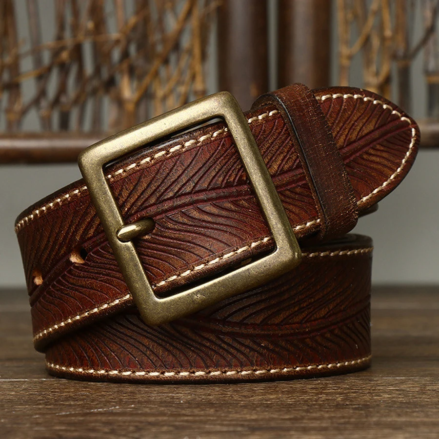Vintage Luxury Handmade Leather Belt