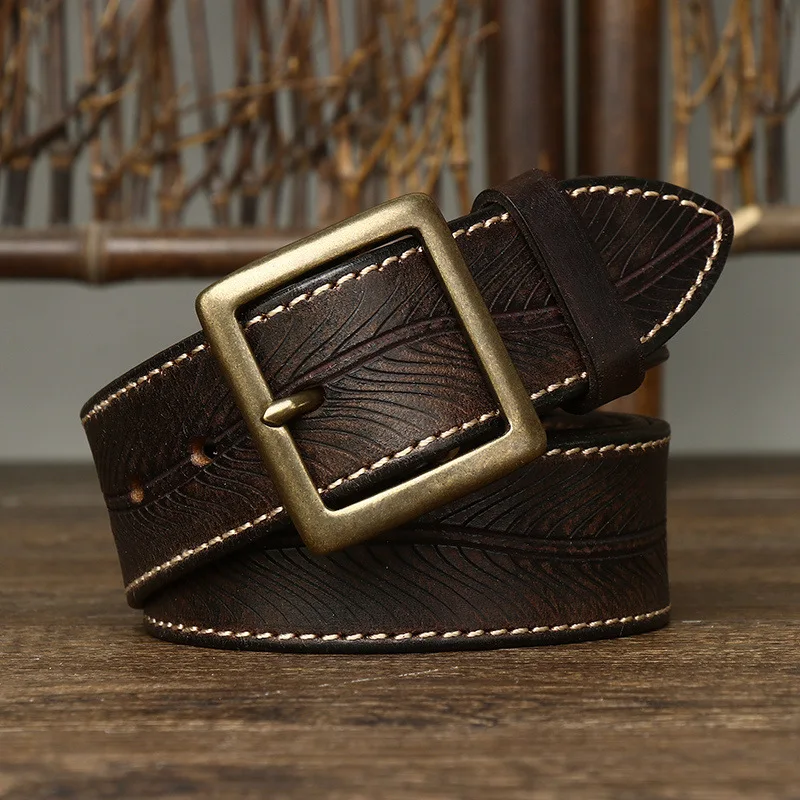 Vintage Luxury Handmade Leather Belt