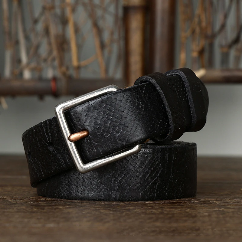 Snake Pattern Leather Belt for Women