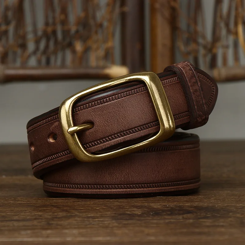 Fashion Male Cowhide Leather Belt