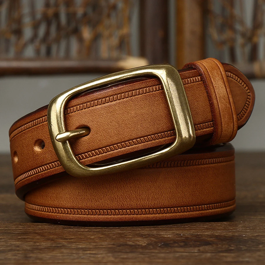 Fashion Male Cowhide Leather Belt