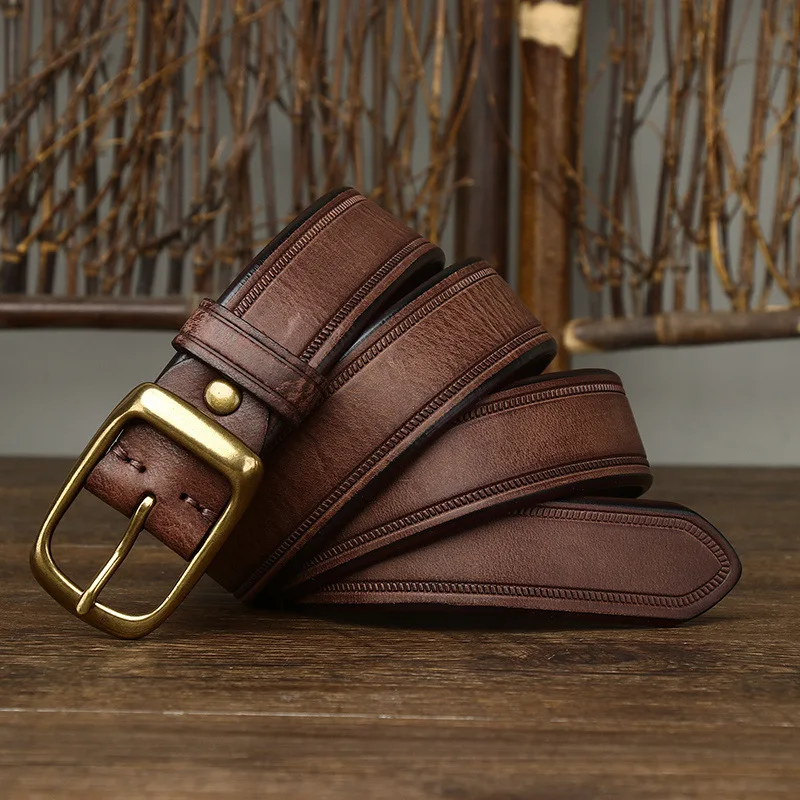 Fashion Male Cowhide Leather Belt
