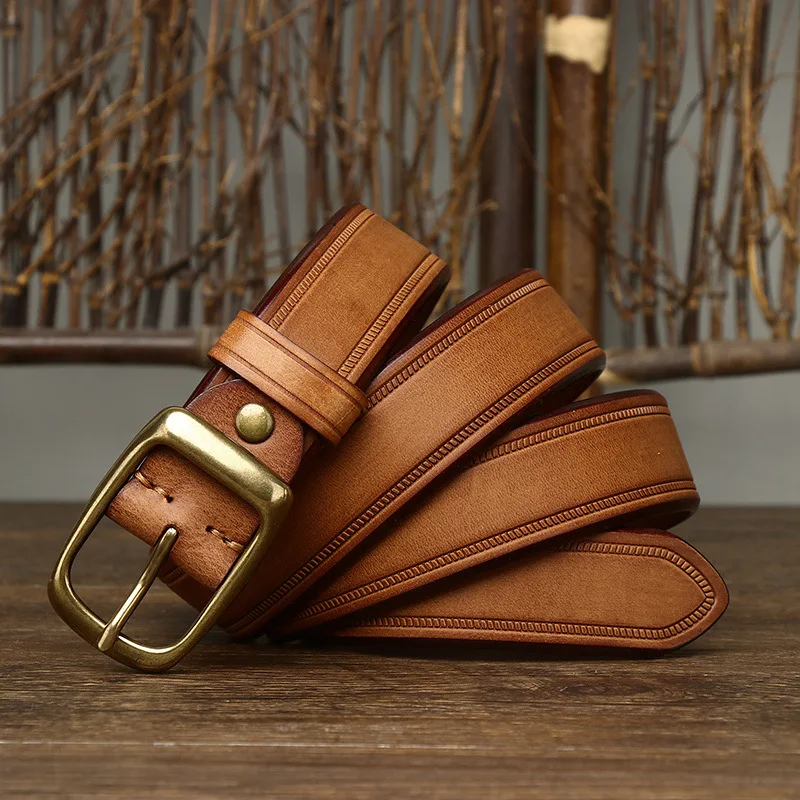 Fashion Male Cowhide Leather Belt