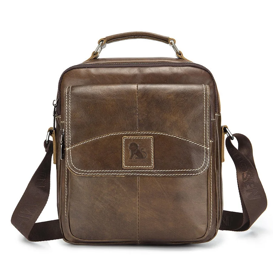 Genuine Leather Mens Shoulder Bag