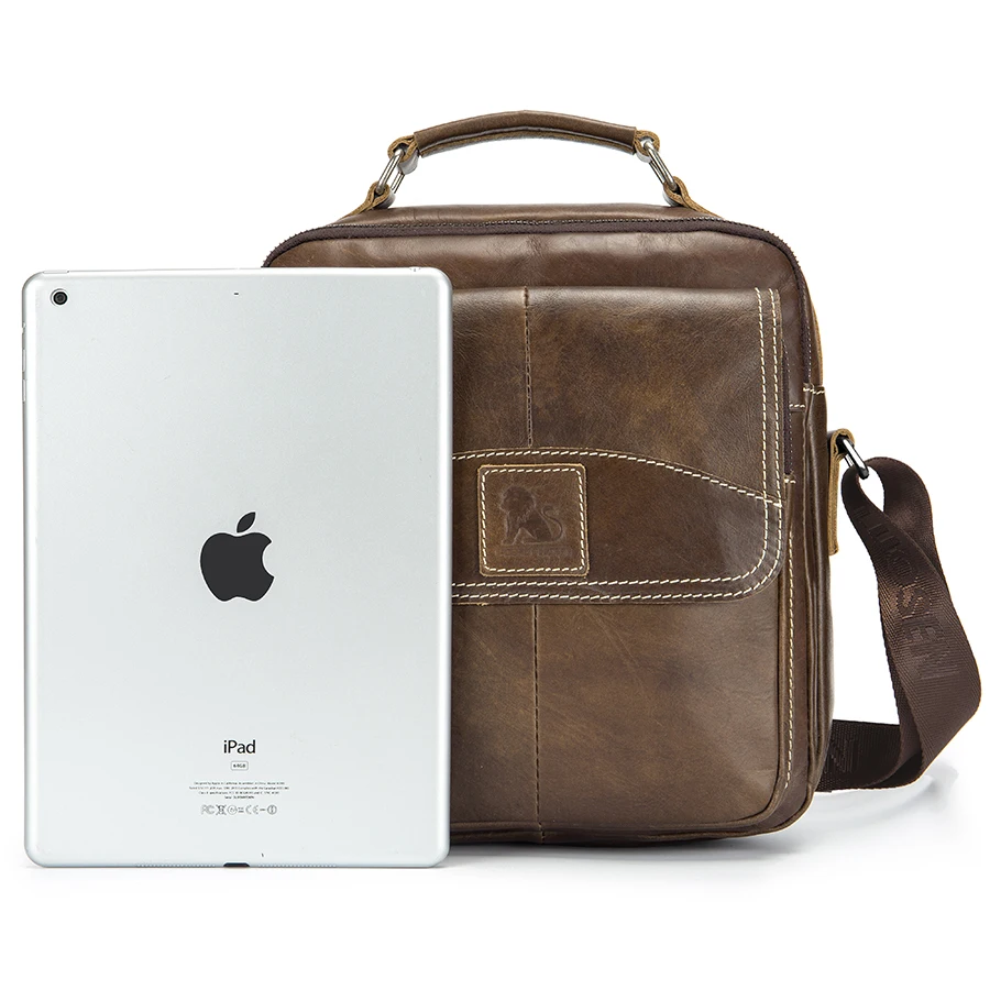 Genuine Leather Mens Shoulder Bag