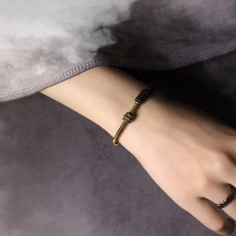 Lava Stone Diffuser Copper Beads Bracelet