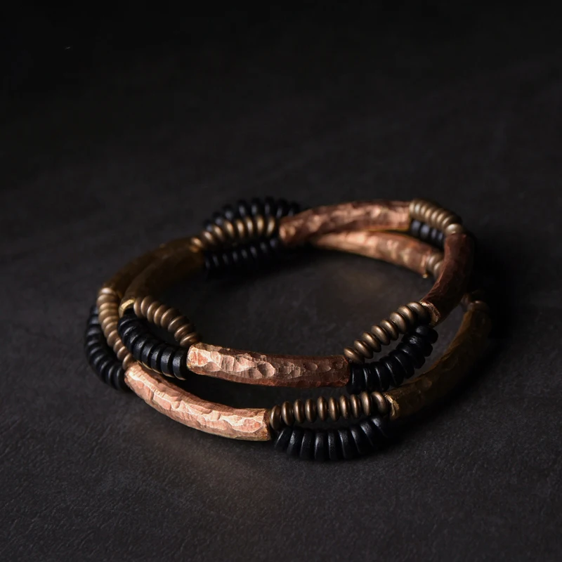 Handcrafted Antique Finish Copper Bracelet