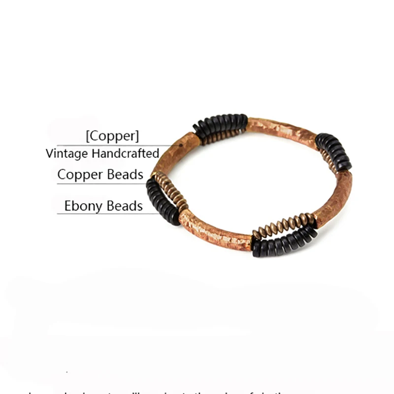 Handcrafted Antique Finish Copper Bracelet