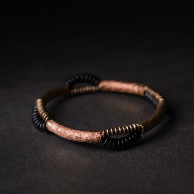 Handcrafted Antique Finish Copper Bracelet