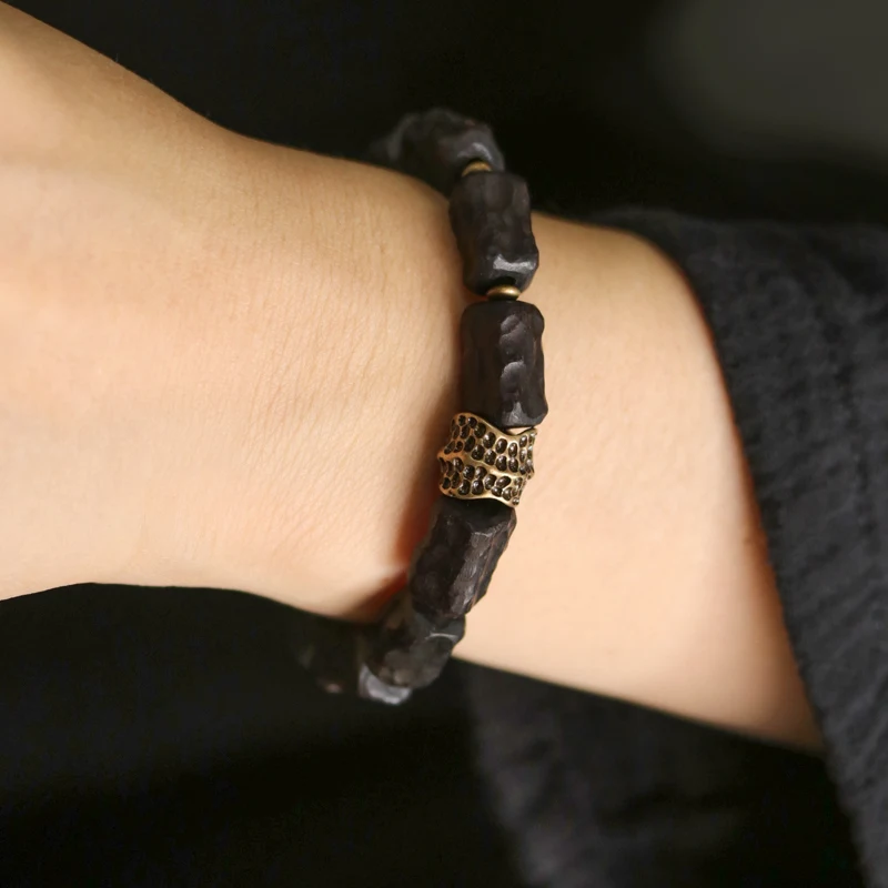 Unique Retro Hand Carved Ebony Bracelets