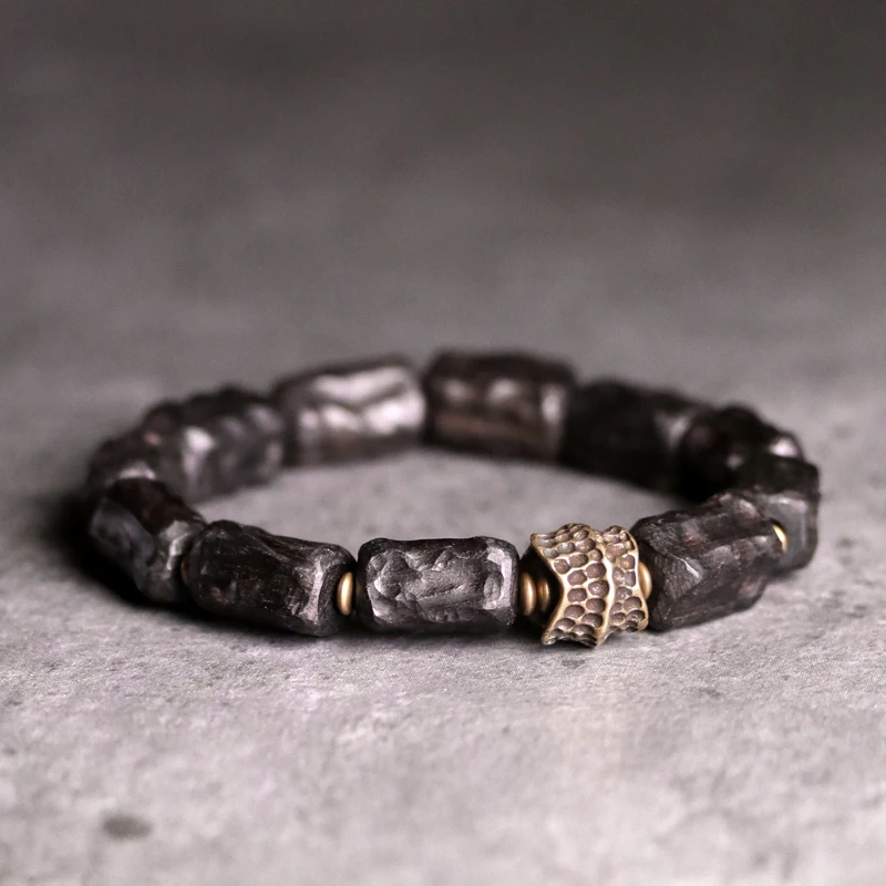 Unique Retro Hand Carved Ebony Bracelets