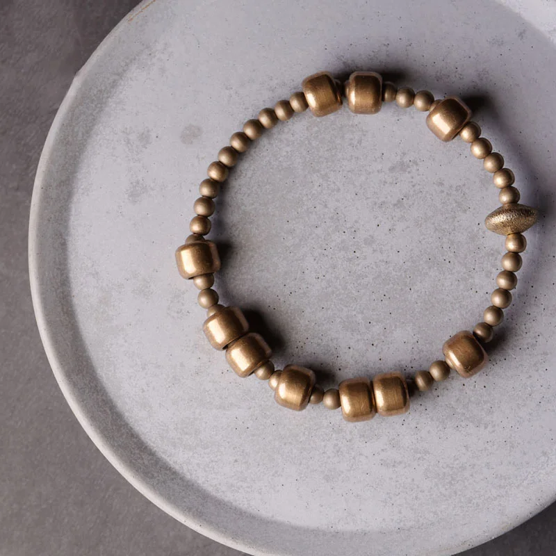 Copper Unique Handmade Stretch Bracelet