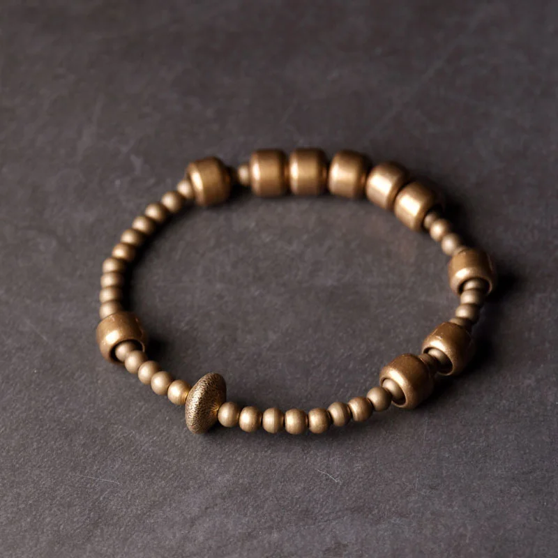 Copper Unique Handmade Stretch Bracelet