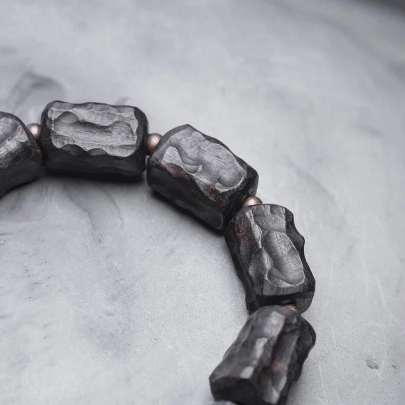 Black Quartz Crystals Ebony Bracelet