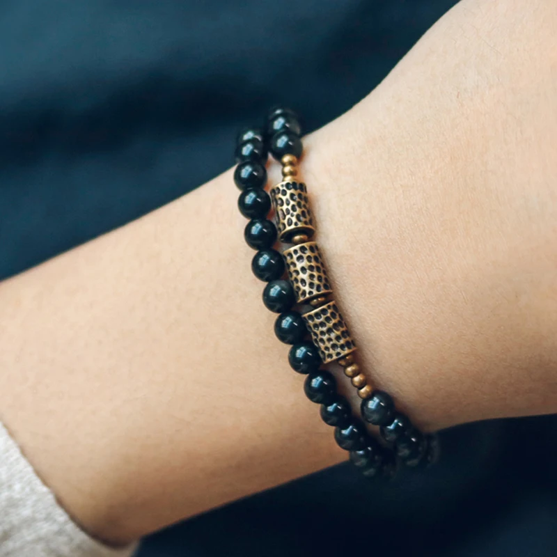 Crystal Obsidian Beads Bracelets