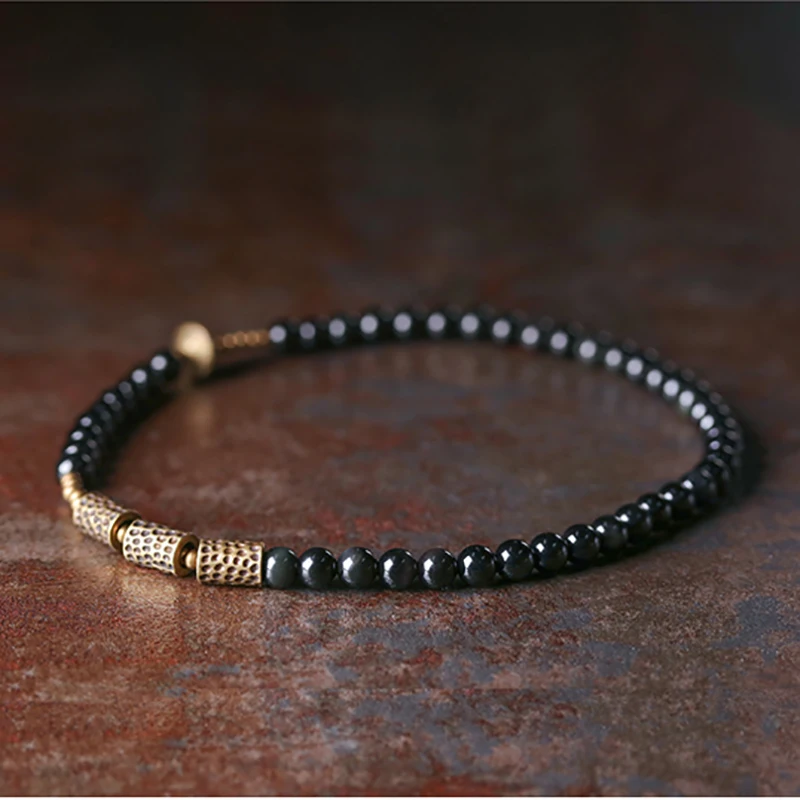Crystal Obsidian Beads Bracelets
