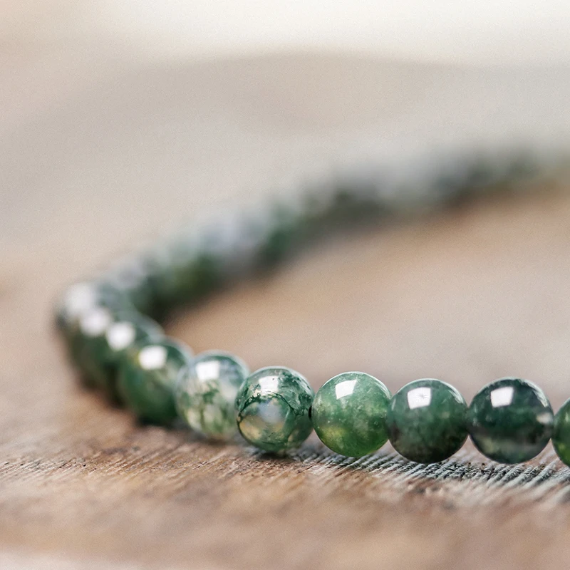 Moss Stone Ocean Grass Beads Bracelet