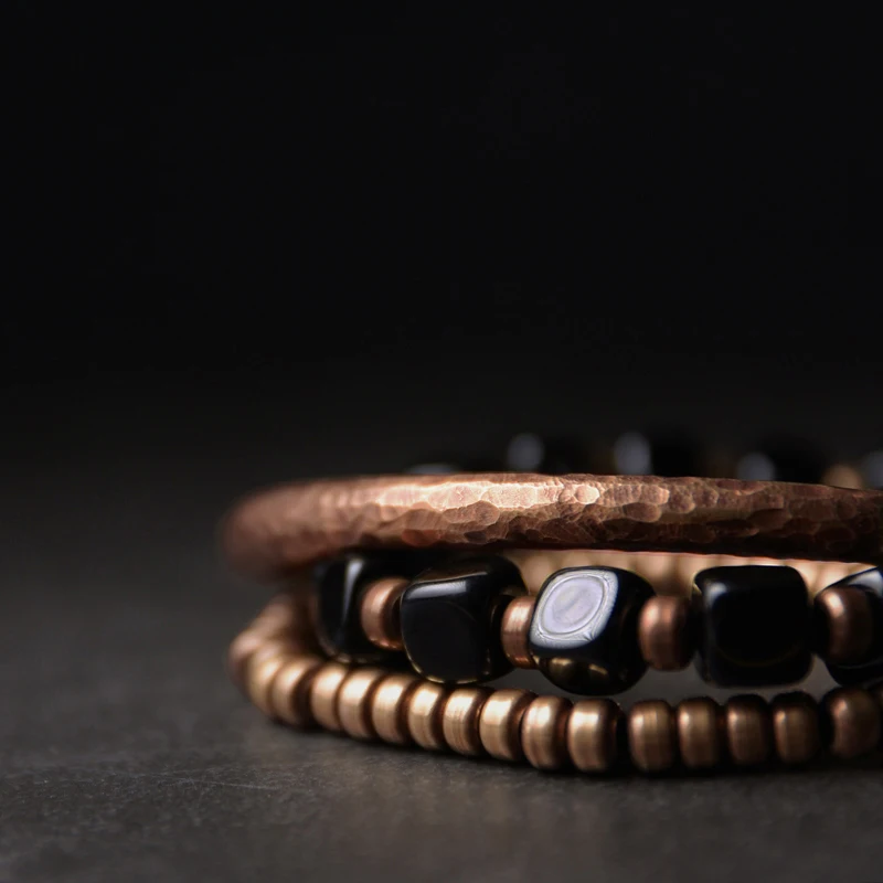Black Onyx Multilayer Bracelet