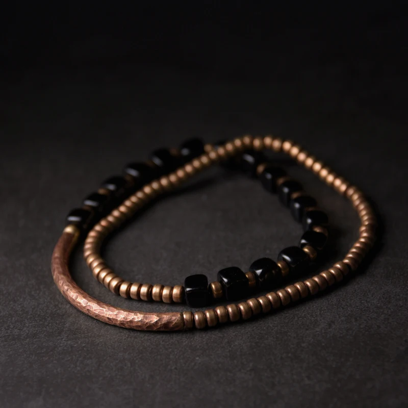 Black Onyx Multilayer Bracelet