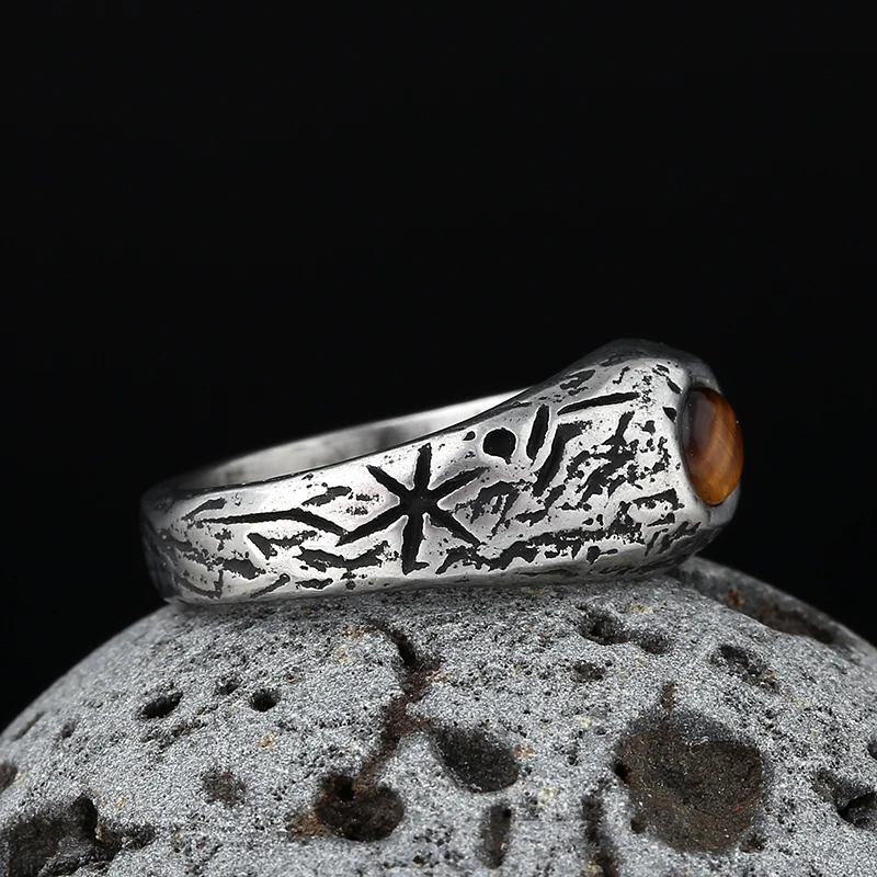 Antique Designer Tiger Stone Ring