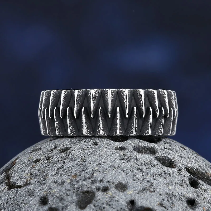 2024 Stainless Steel Unique Gear Ring