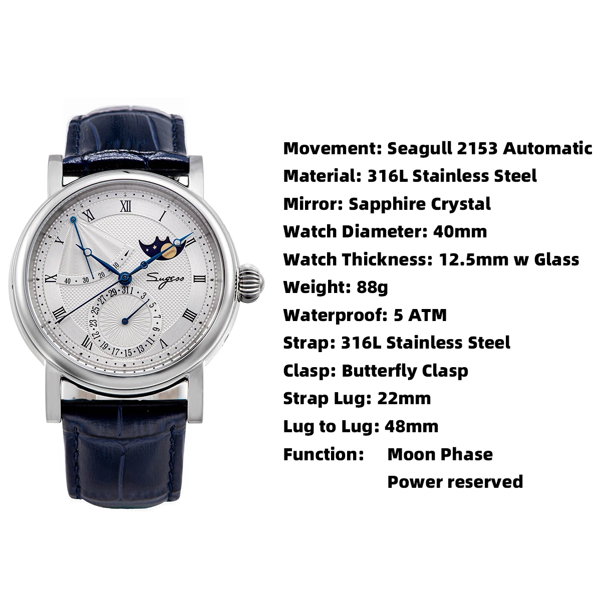 Sugess MoonPhase Master S426 Watch