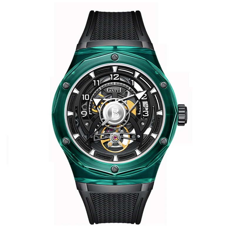 BONEST GATTI Skeleton Dial Watch